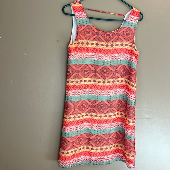 3/$25 Rachel Kate Sleeveless Colorful A-Line Dress. Size Small - Picture 1 of 9